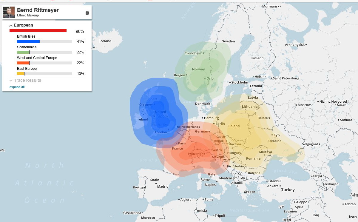 Grafik 3   -   Herkunft des Probanden (Ursprungsvölker)